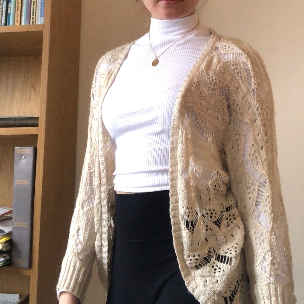Woman’s acrylic cotton mix sweater